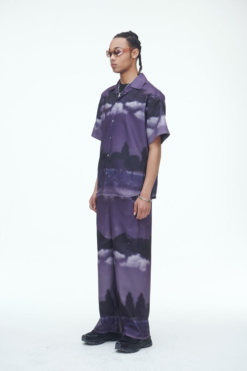 Purple Wind Flow Shirts