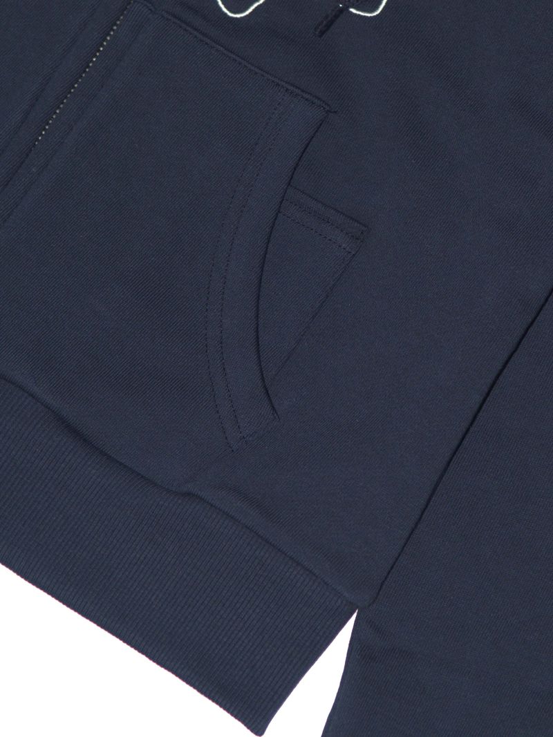 Broken Heart zip-up hoodie NAVY