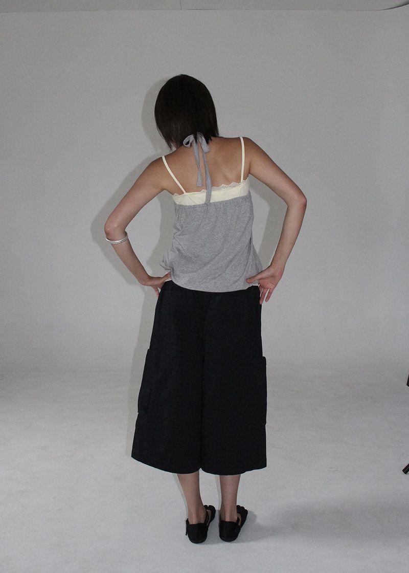 LACE LONG SLEEVELESS TOP
