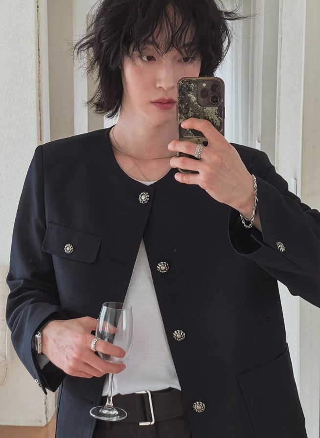 Soroy Round Tweed Jacket