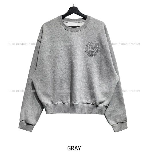 Daphne embroidery brushed sweatshirt