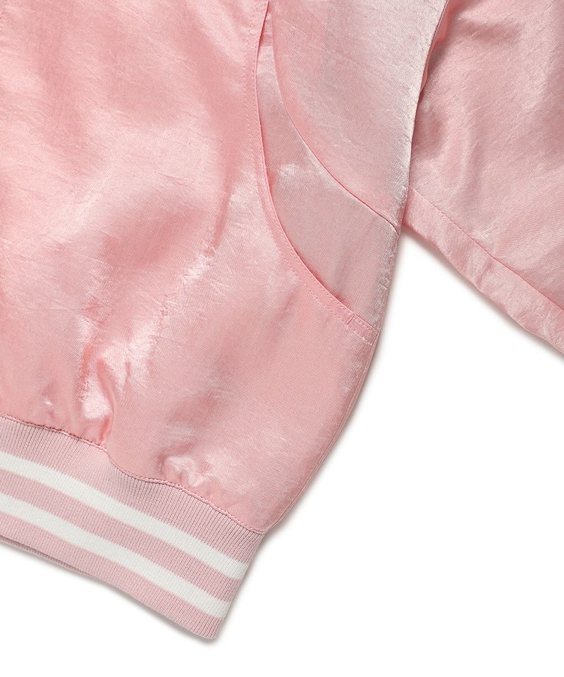 W SIDELINE BOMBER JACKET PINK(CV2ESFB963A)