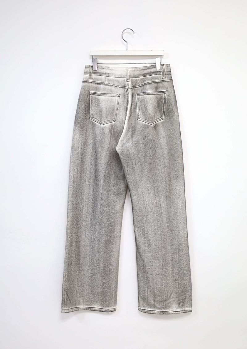 Black Spray Coated Jeans