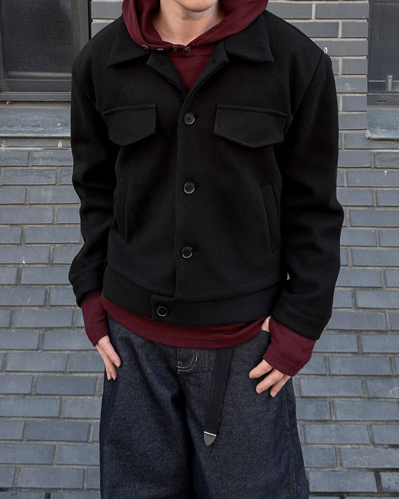 Riel Wool Cropped Jacket