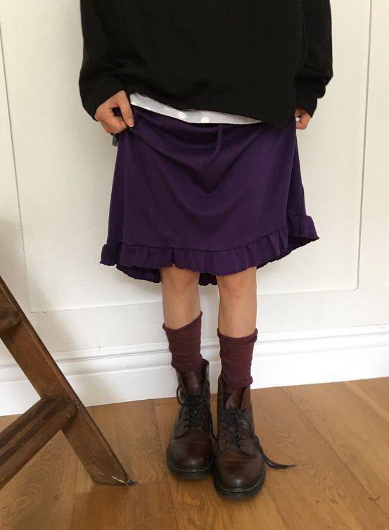 Veloce Frill Banding Midi Skirt
