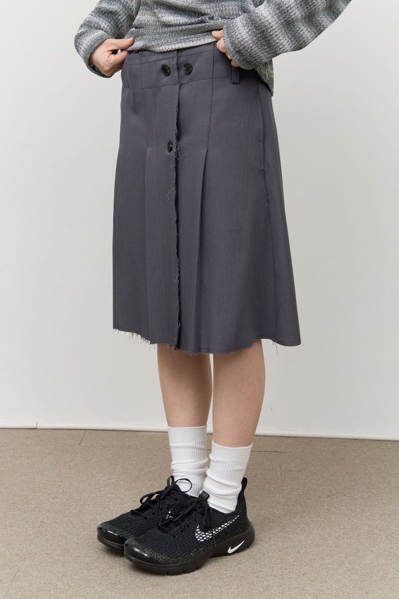 (W) Demon Pleats Skirt