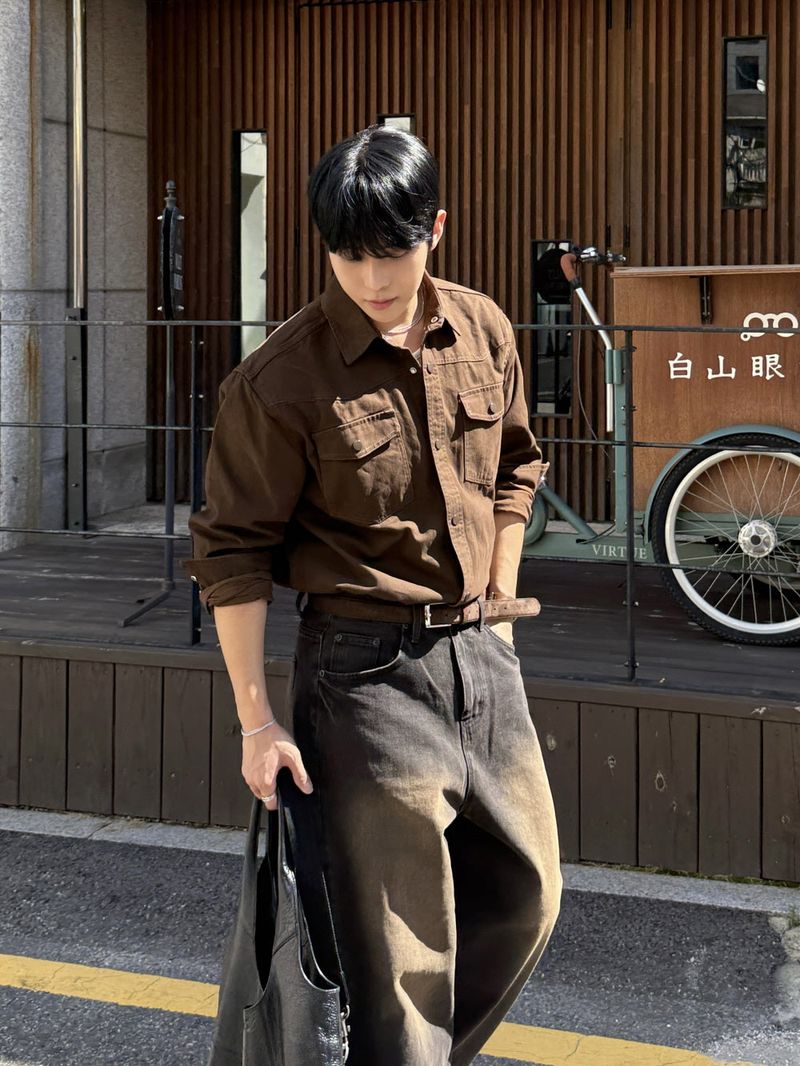 Garment dying denim pants
