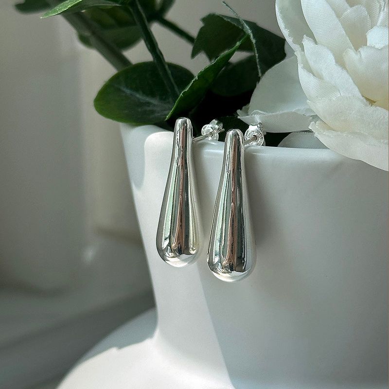 [925silver] Big bullet earring