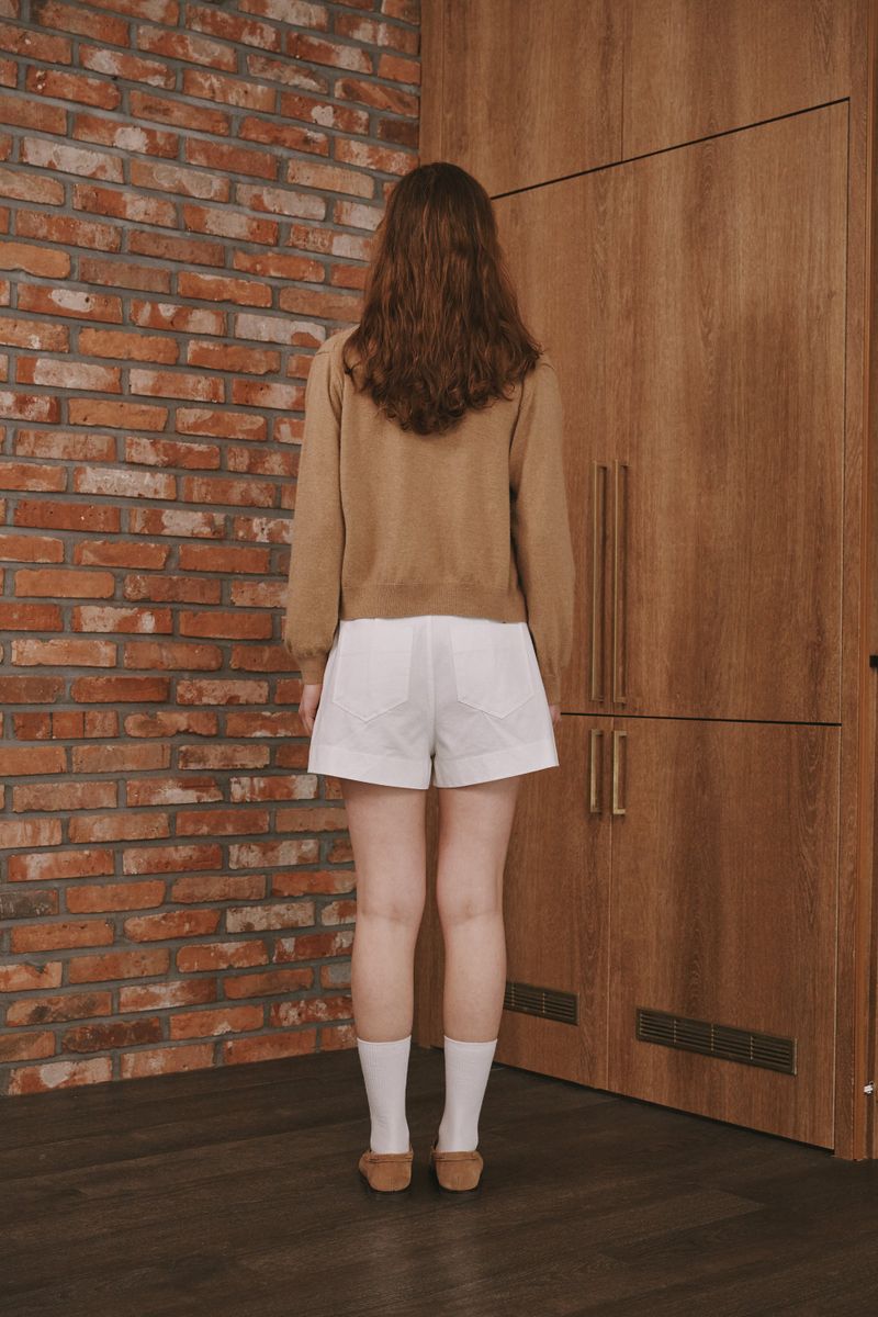 Camel round cardigan (Camel)