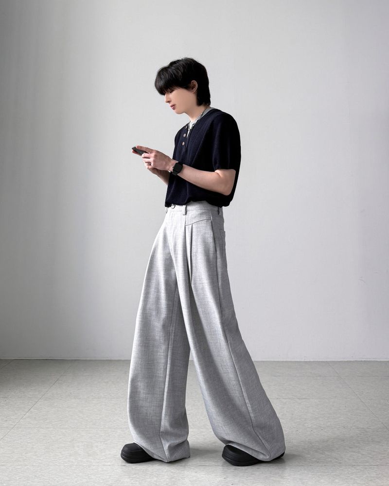 Maple Linen Wide Slacks