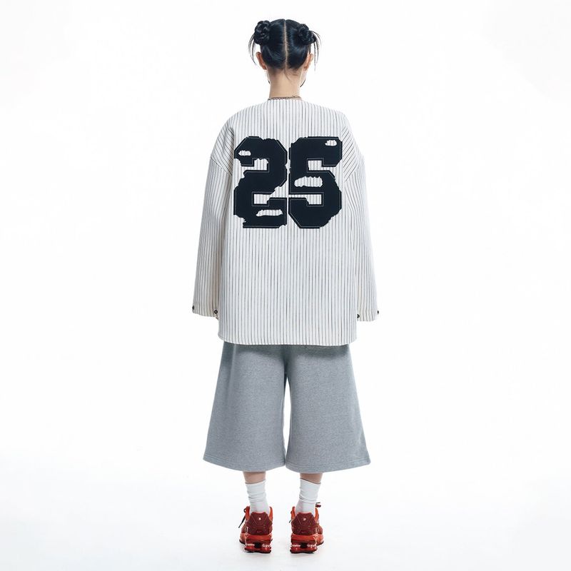 ENOE Patch Sweat Bermuda Pants - GREY