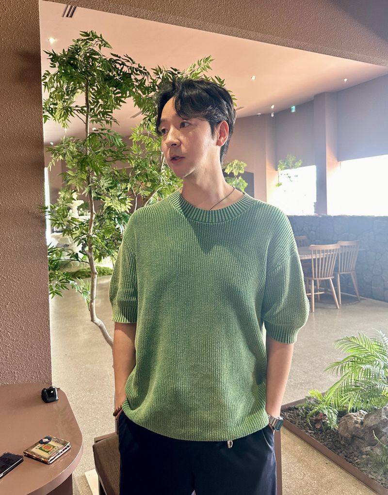 Cheery Garment Washing Knit