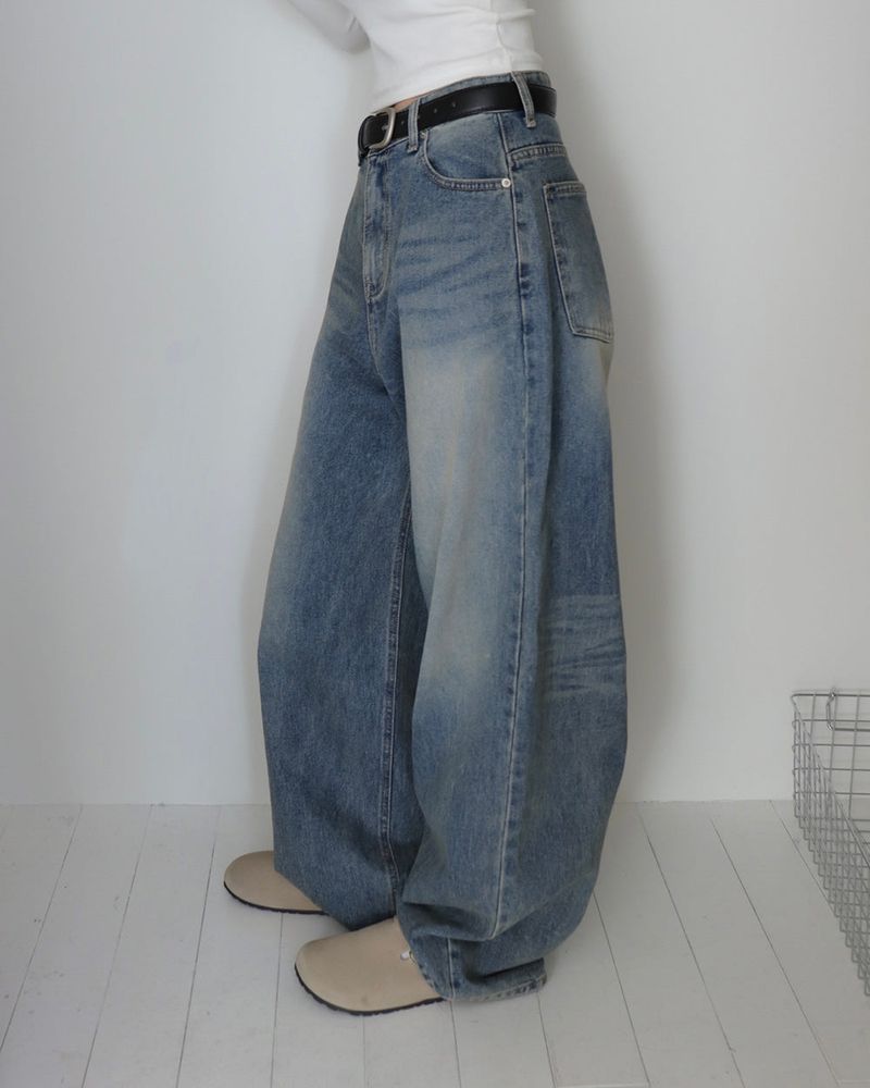[MADE] BALLOON AND WIDE DENIM PANTS