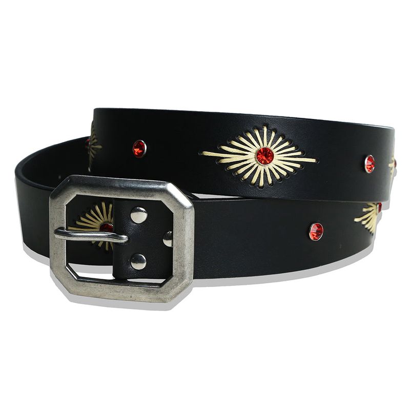 KND（ケイエンド）の「crystal stud & wax thread leather belt black（Fashion Accessories）」