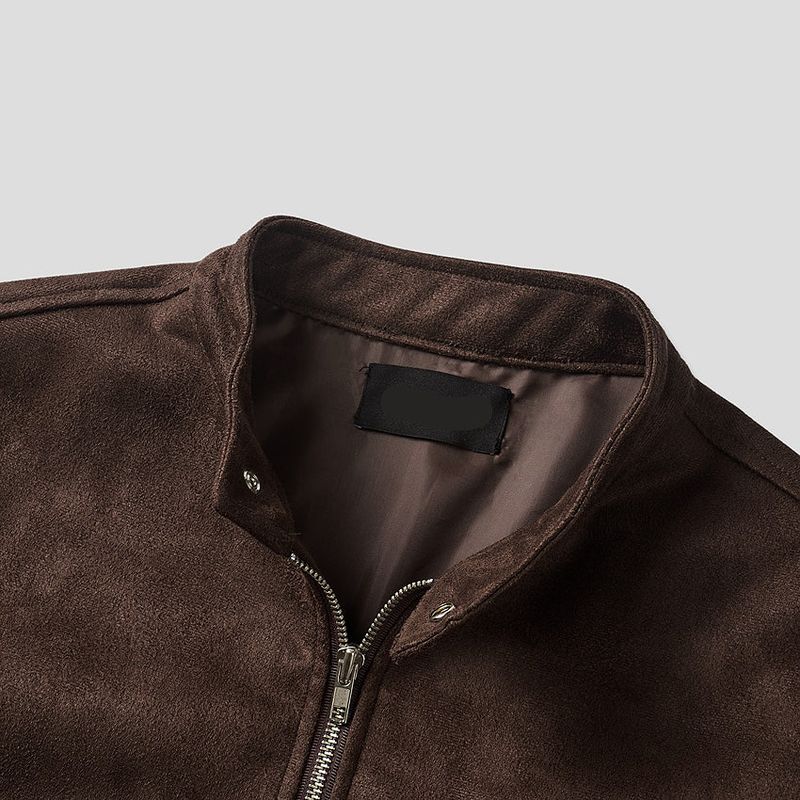 No.1127 knit sleeve suede JK