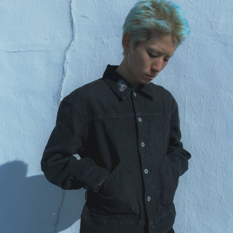 Sphinx denim short trucker jacket / Canvas black