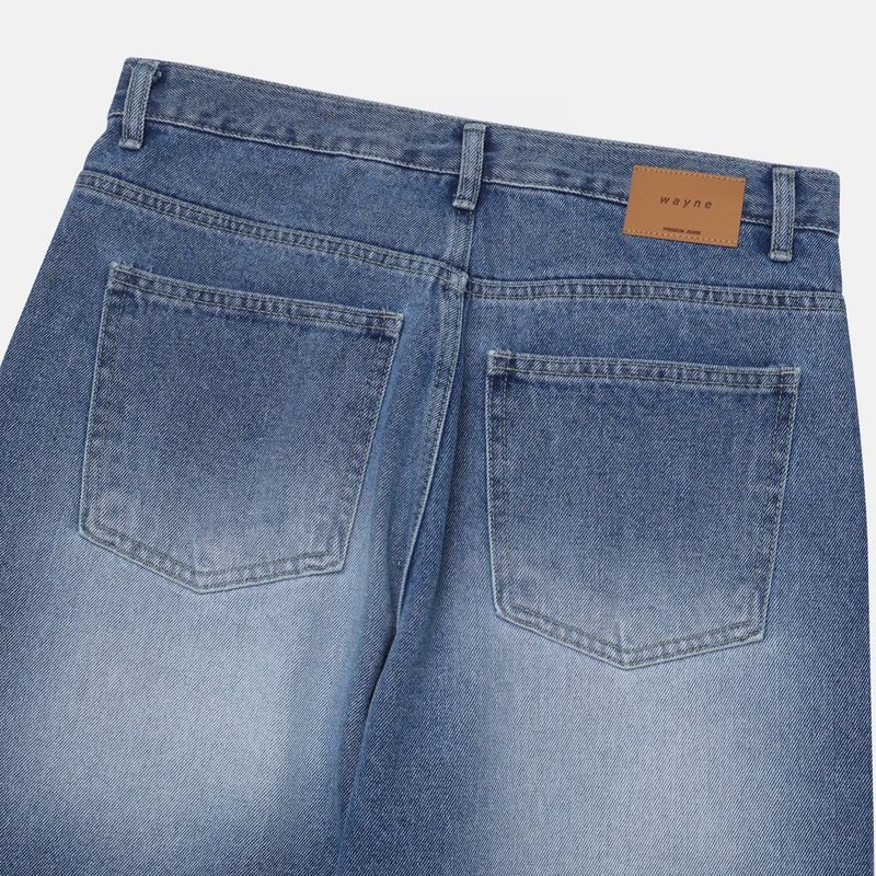 Nerd wide brush denim pants
