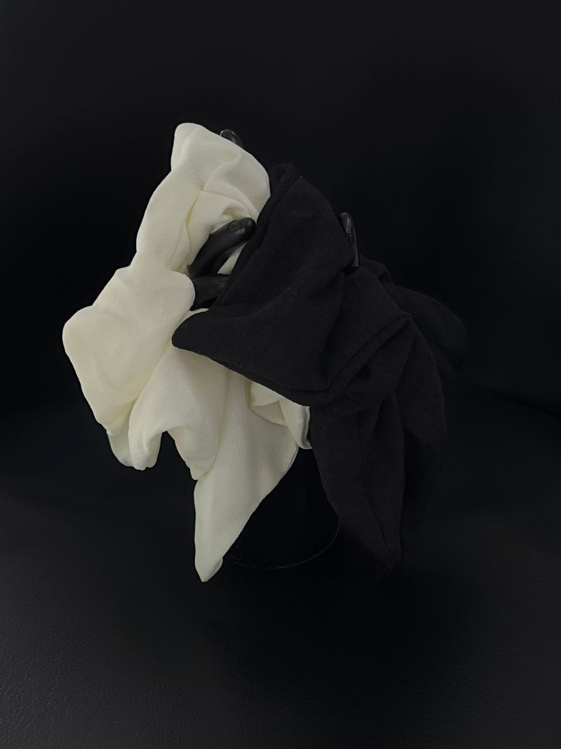 flowy ribbon hair scrunchie (2color)