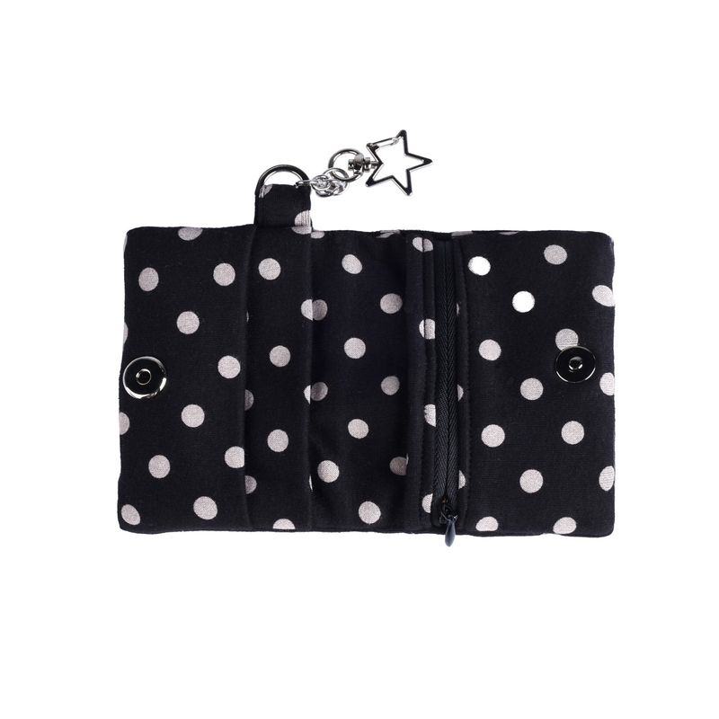 Dot button wallet_black
