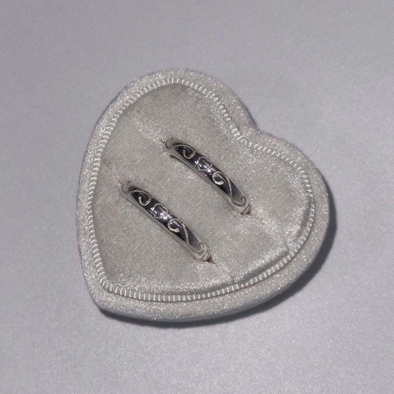 Silver 925 heart lace ring