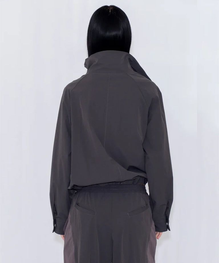 DRAWSTRING TRACK JACKET