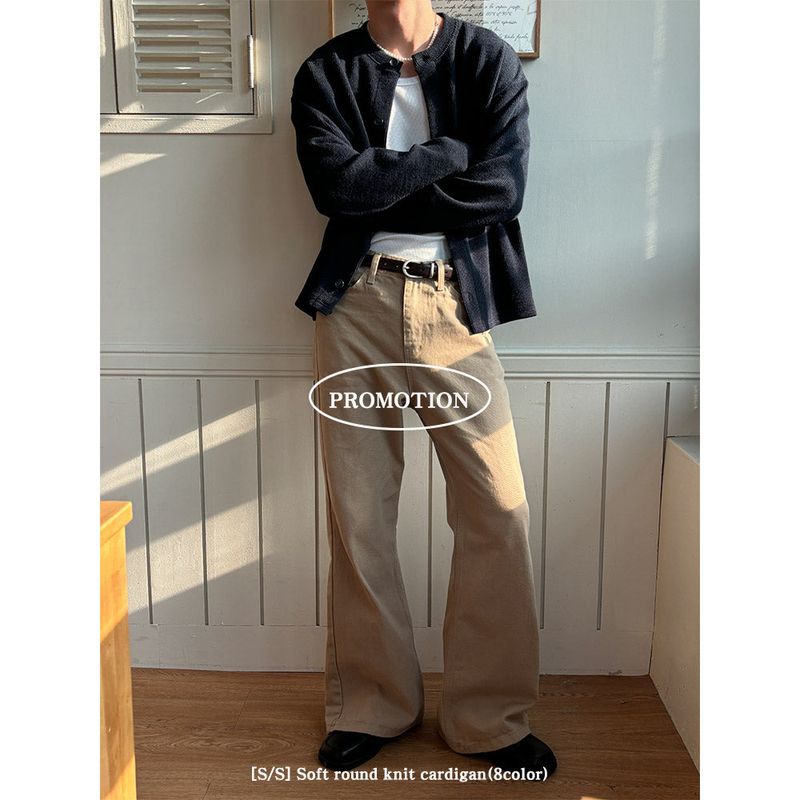  [S/S] Soft round knit cardigan(8color)