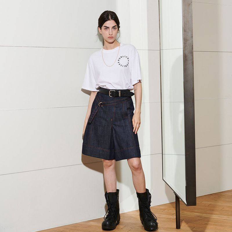 PUBLICKA X(パブリカエックス)の「 DIJON HALF PANTS, DENIM(Pants)」