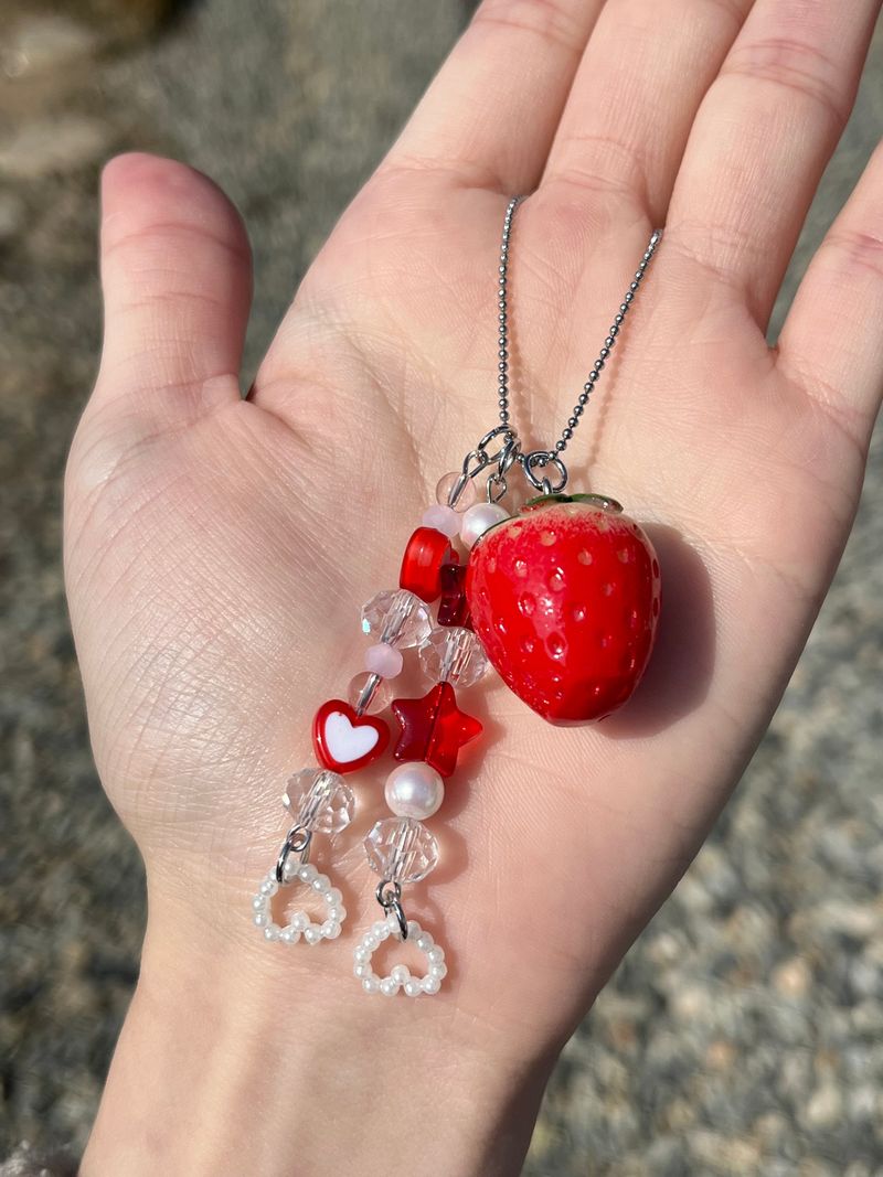 MADE strawberry red Keyring