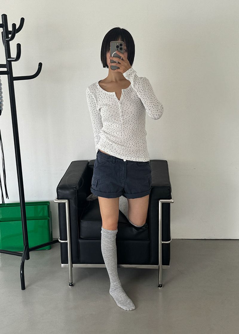 FRENCH CARGO HALF PANTS