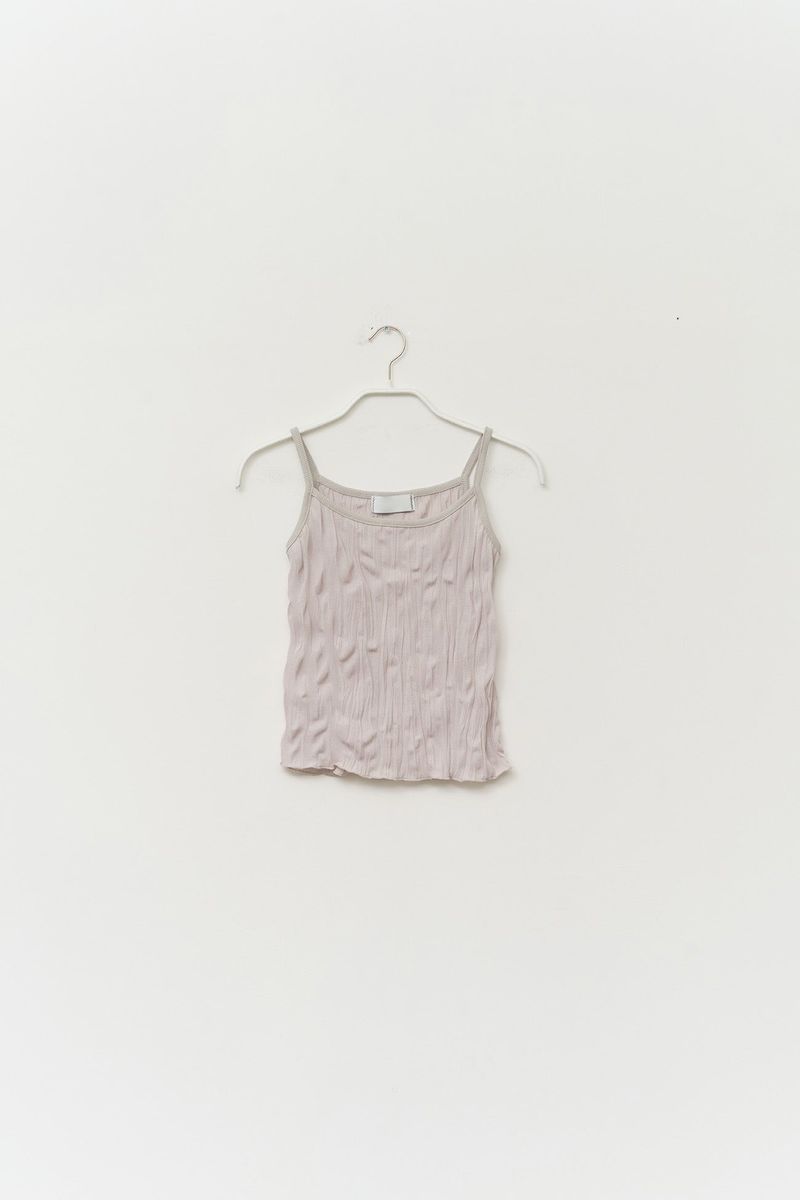 (W) Dun Wrinkled Scarf Top