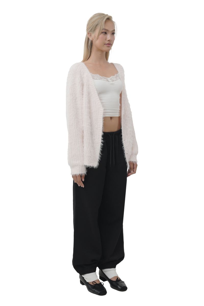Sugarplum hairy cardigan