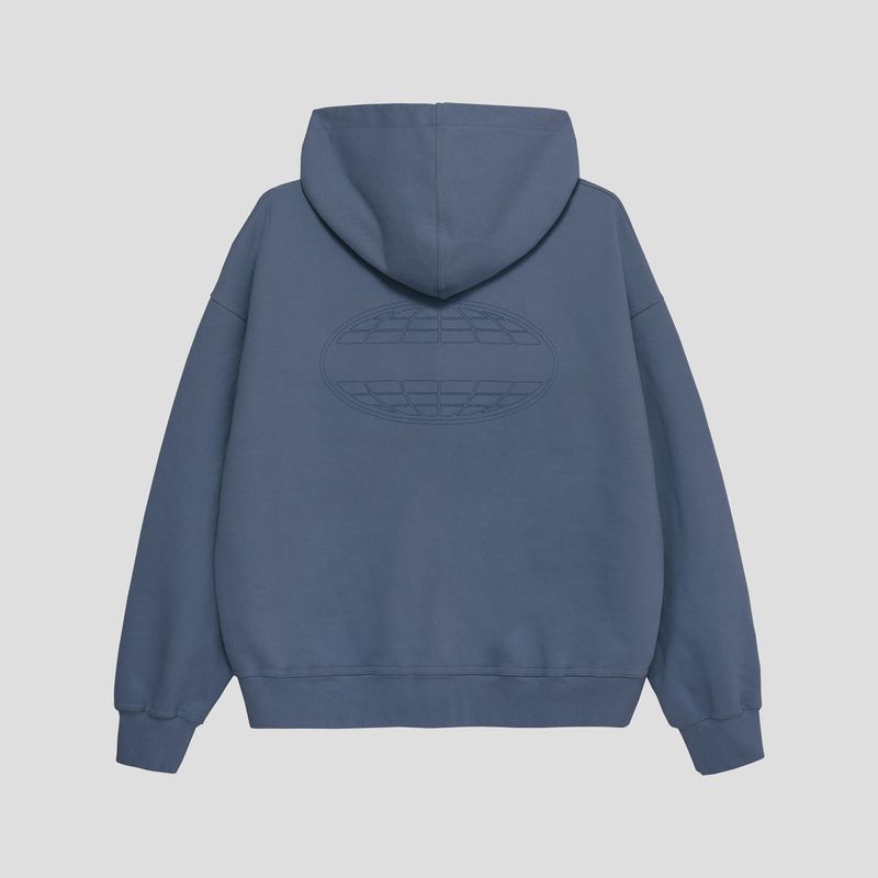 FONTLESS STITCH LOGO ZIP HOODIE
