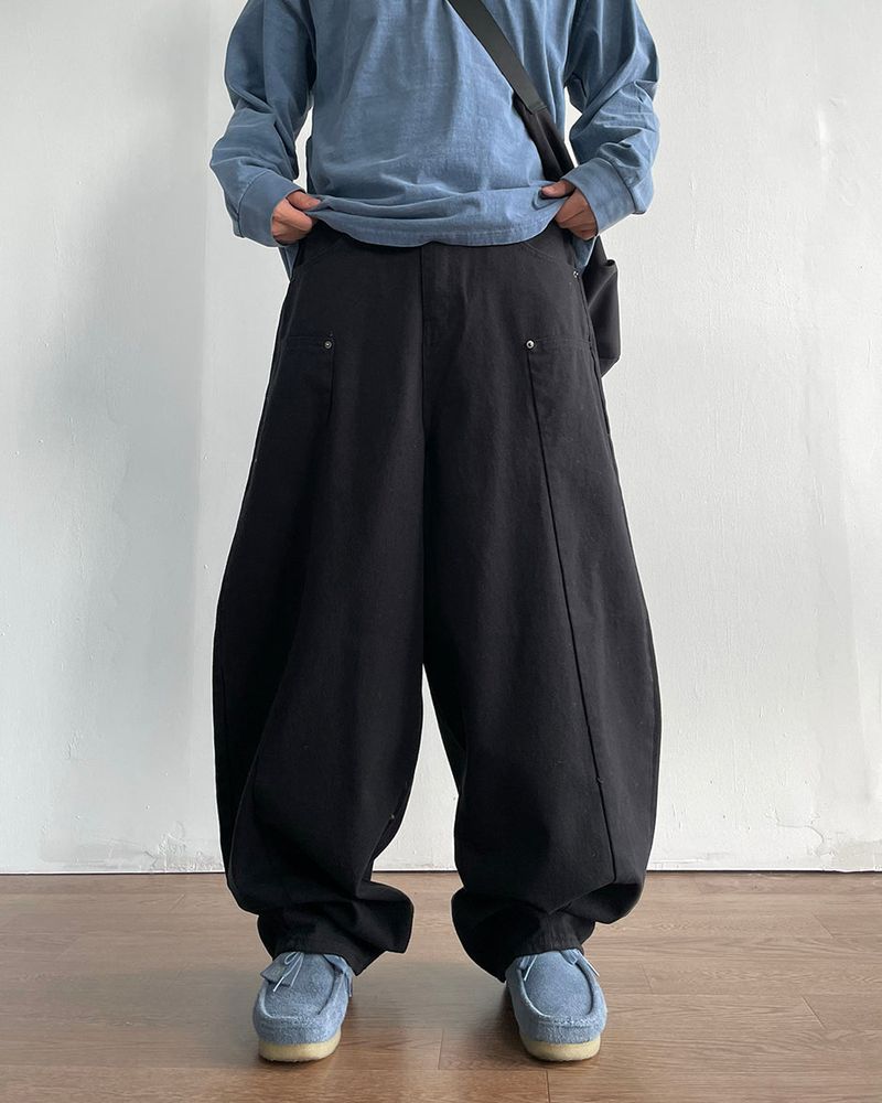 Gent Double Knee Curved Pants