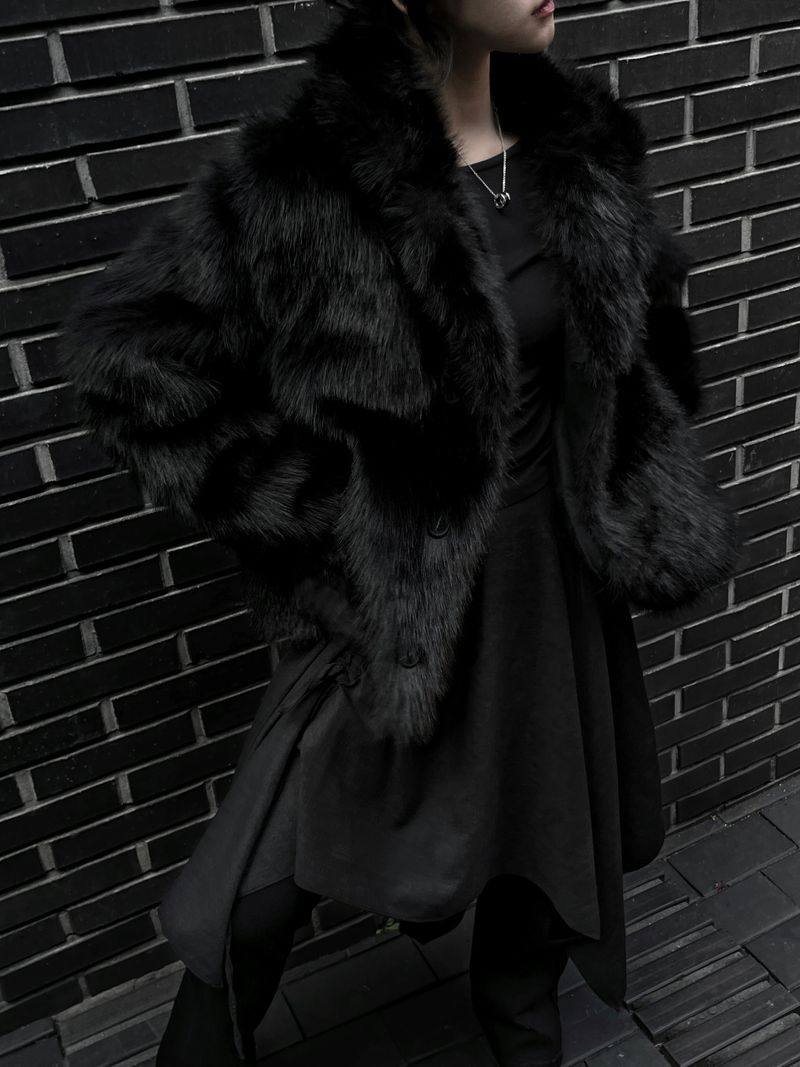 reversible fur mustang jacket (2color)