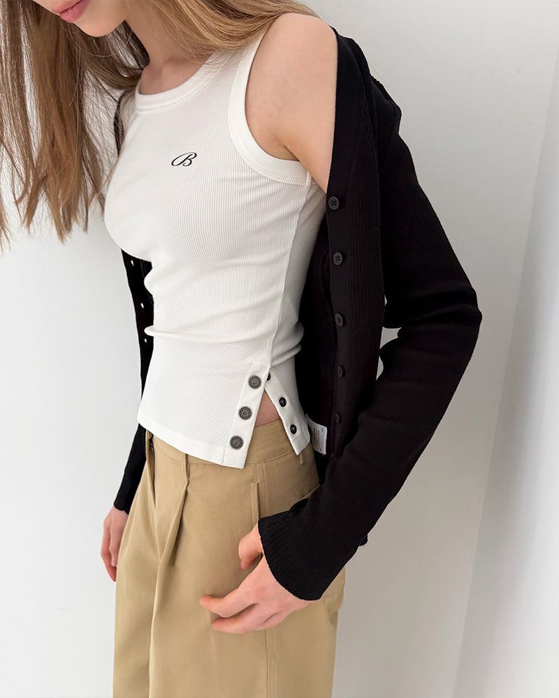 [ORIGINAL] Aeteul Snap Slit Sleeveless