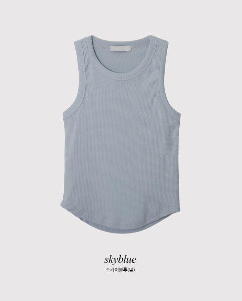 SW Basic Rib Crop Sleeveless (5color)