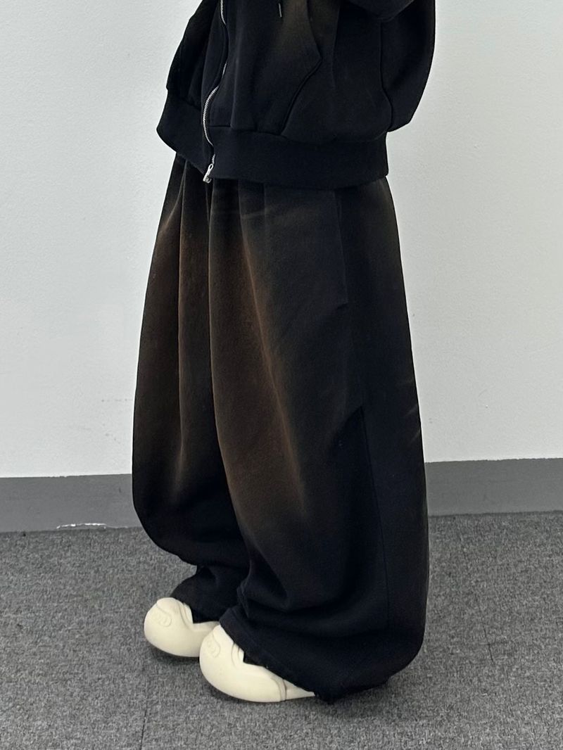 cat brush fleece sweatpants