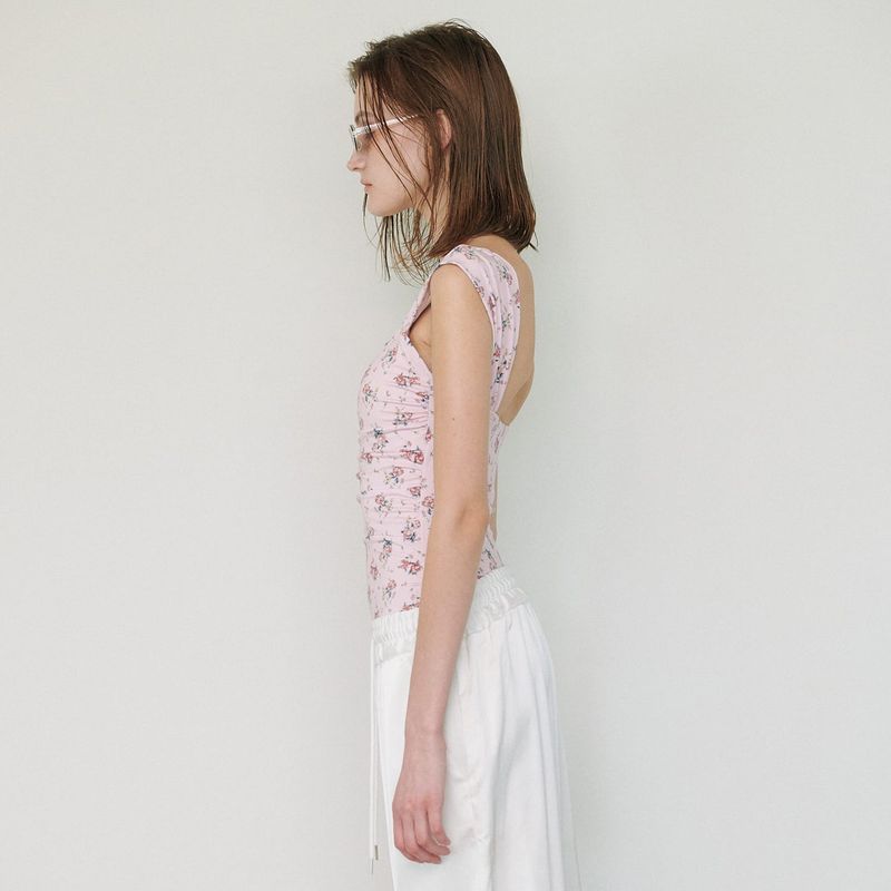 FLOWER SWIMSUIT, PINK