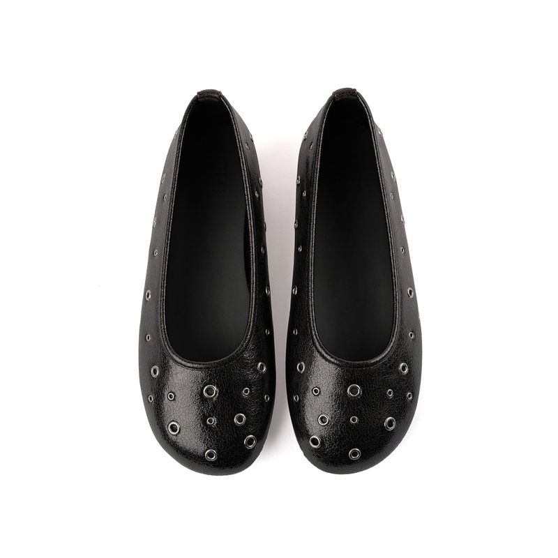 Me 0044. Eyelet Mesh Flat Shoes - 3colors