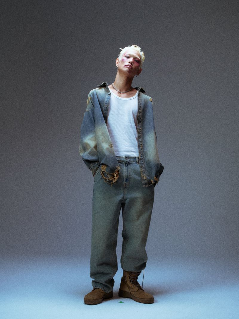 WASHED OUT DENIM SHIRTS