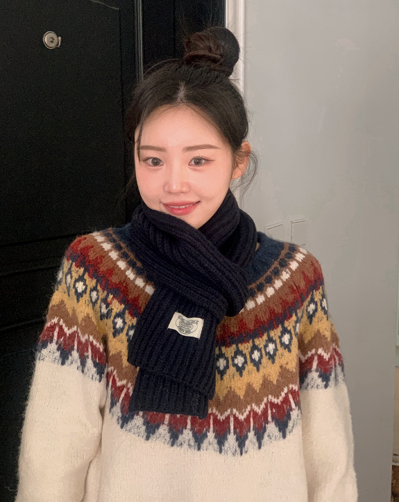 #Warp Basic Waffle Knit Muffler (6color)