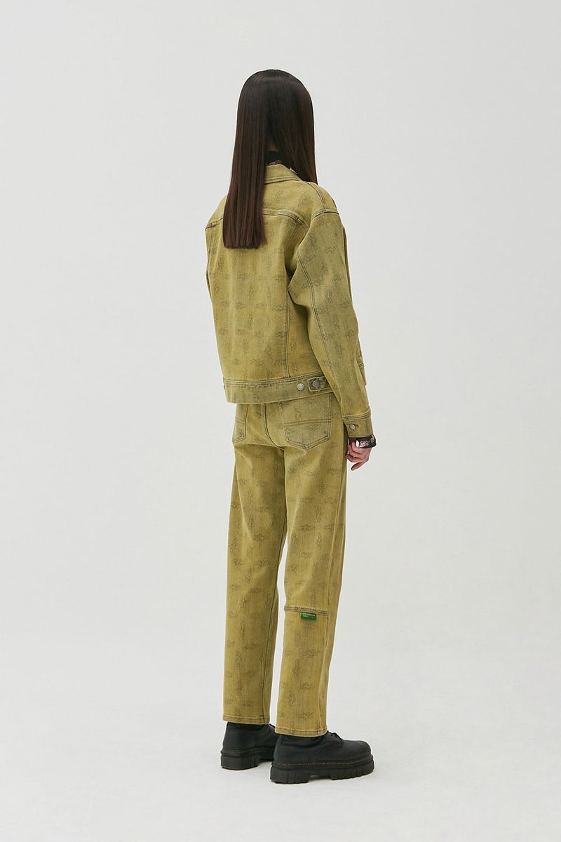 FLIP Denim Trucker Jacket_Mustard Gold