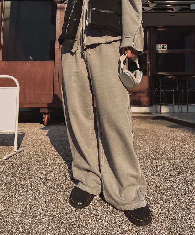 Kale Rail Pigment Wide Pants