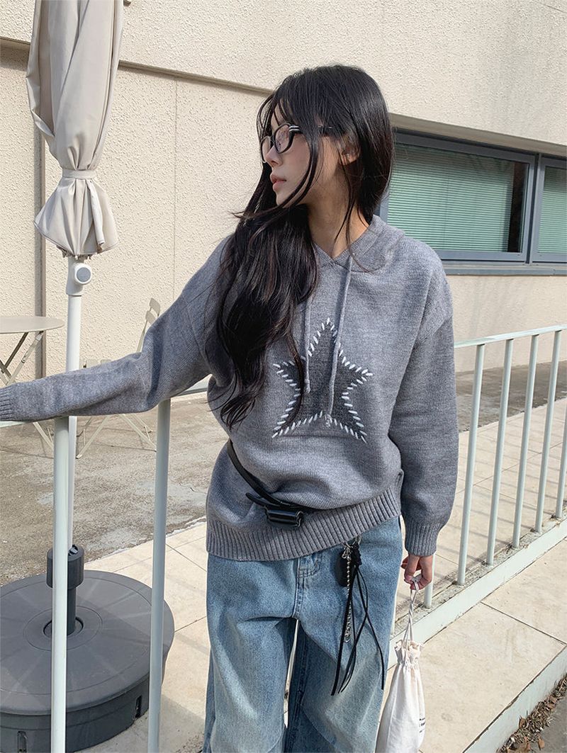VINTAGE STAR HOODIE KNIT