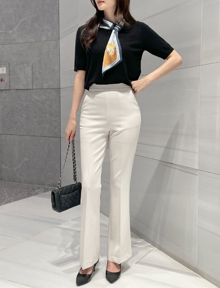 Benon Span Slim Bootcut Slacks