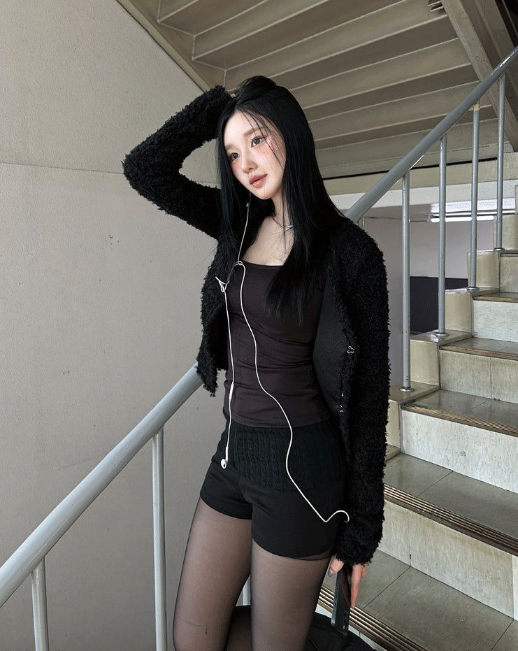 Fluffy cardigan