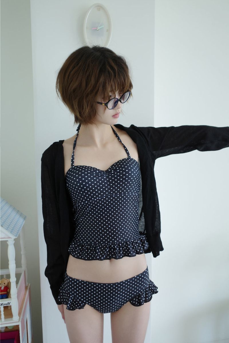 [summer item] マイドットフリルビキニ