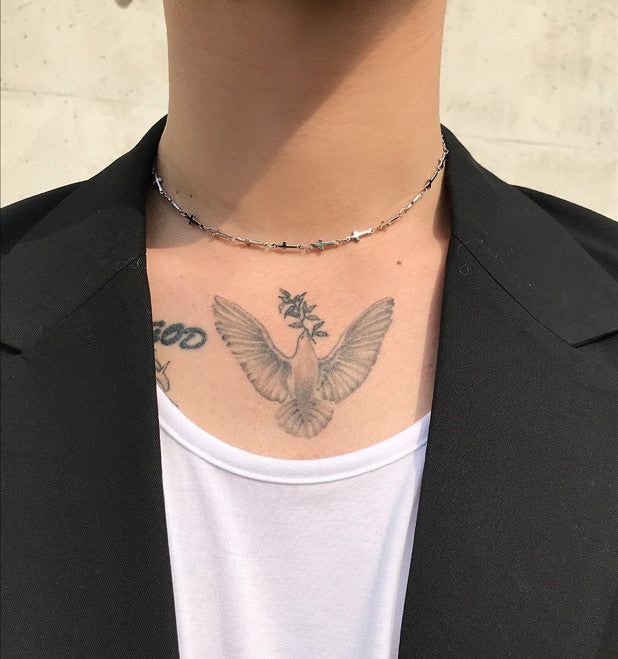 No.7995 short cross necklace
