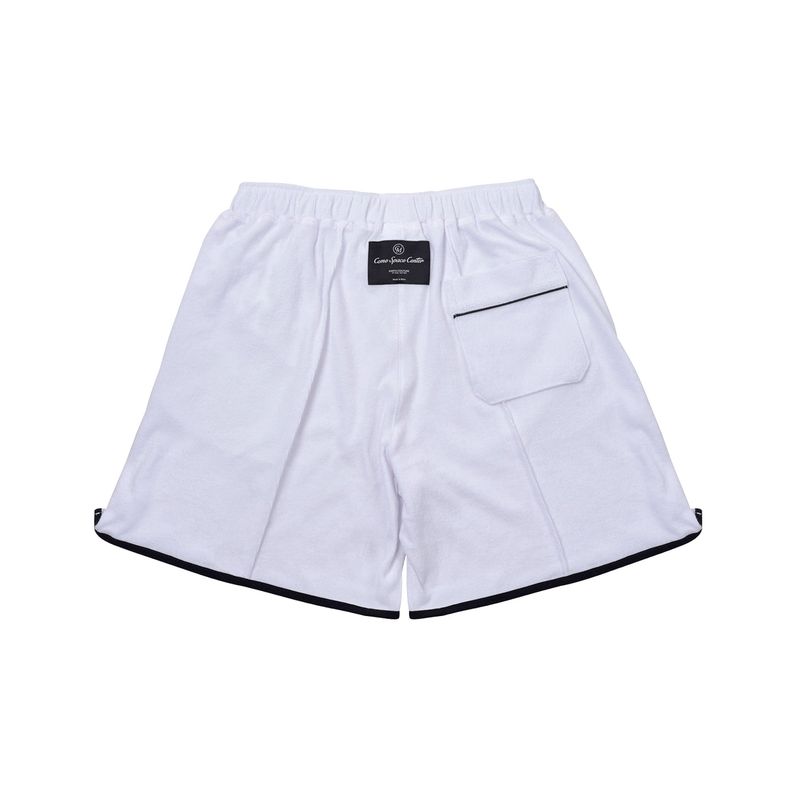 [UNISEX] Binding Terry Shorts (White)