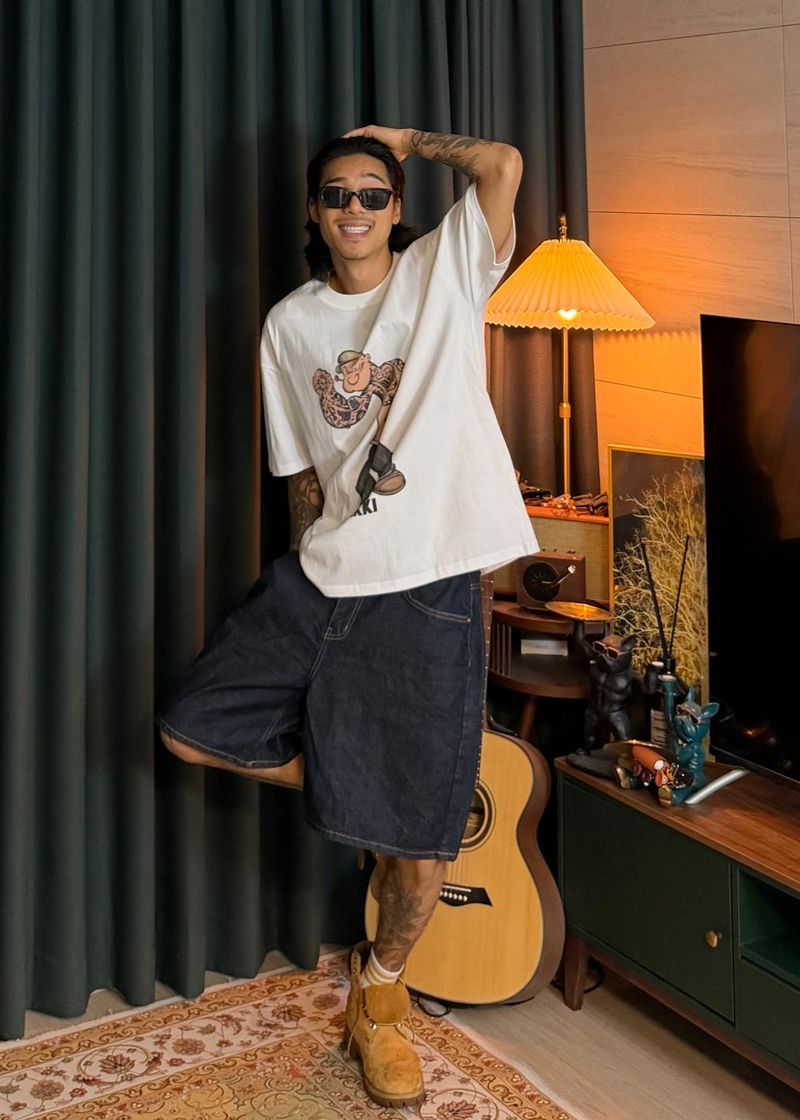 virstyle(ビルスタイル)の「Unwashed Bermuda Denim Pants (Pants)」